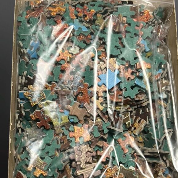 Vintage 1968 Milton Bradley Big Ben Mountain Glory Jigsaw Puzzle 1000 Pieces - Picture 4 of 5